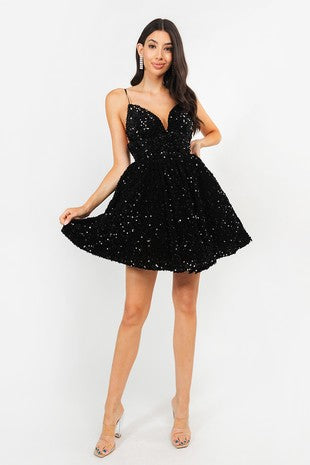 Royal Blue Barbie Sequin Dress – She Addicted Boutique