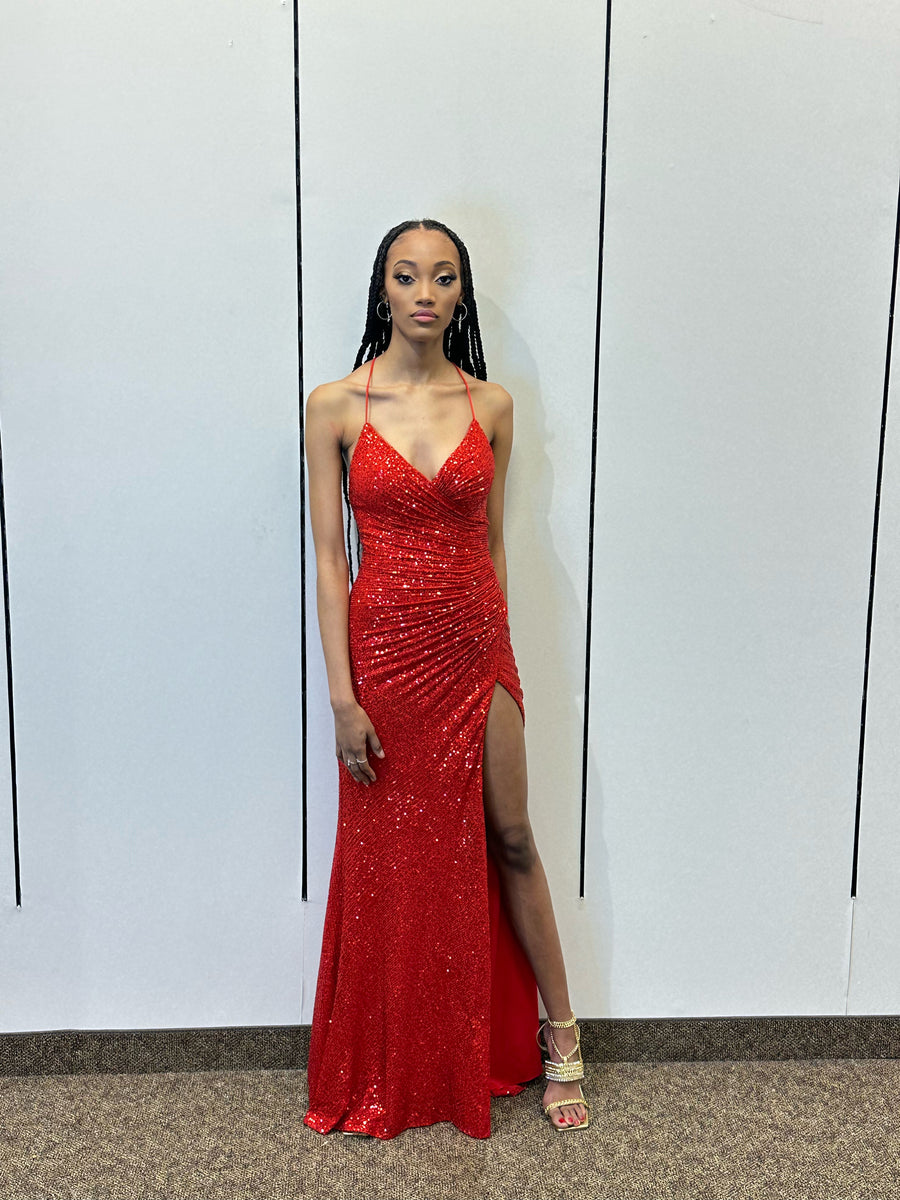 Royalty Red Gown Prom Dress – She Addicted Boutique